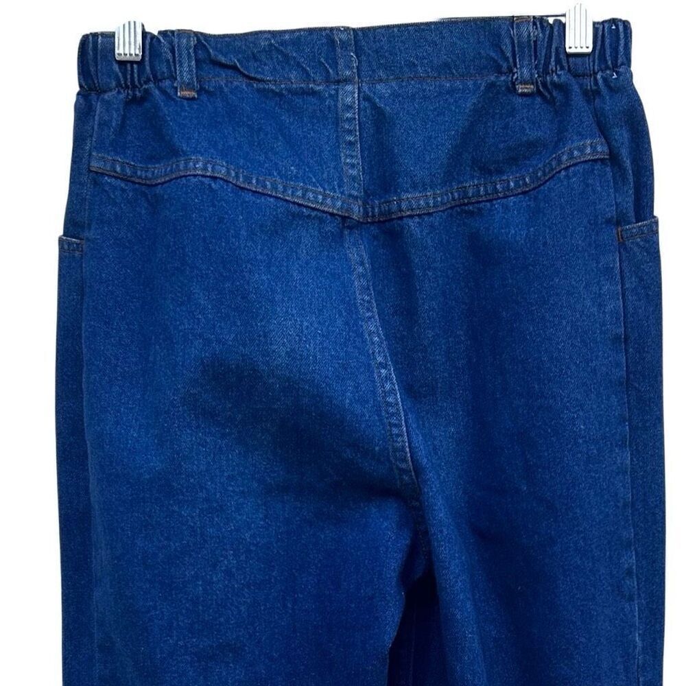 Vintage 90's Wrangler Mom Jeans Women's Size 12 Blue Denim Relaxed Fit - Picture 7 of 11